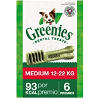 Greenies Snack Dental 100% Natural para perros Medianos (Pack de 6 x 170g)